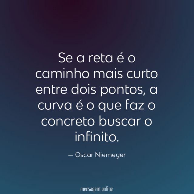 Se a reta é o caminho mais curto entre dois pontos