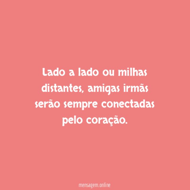 Lado a lado ou milhas distantes