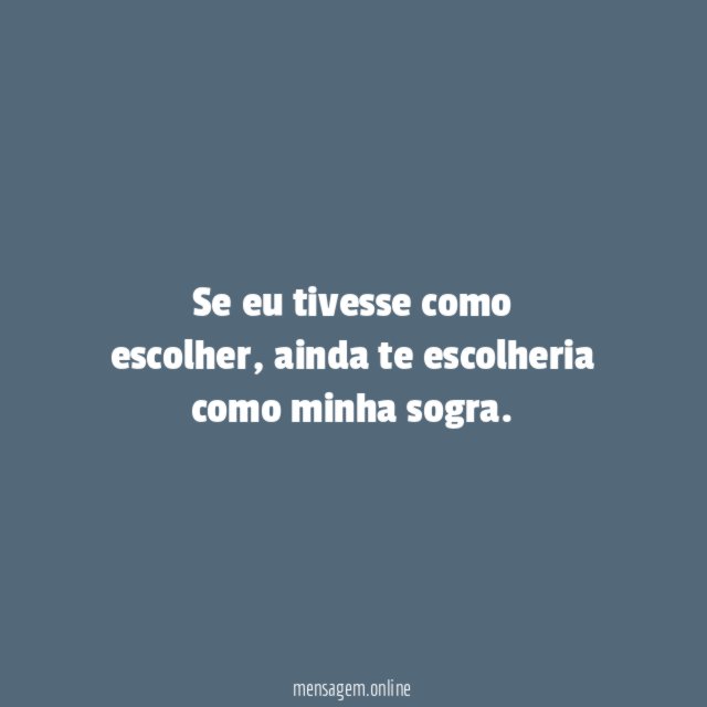 Se eu tivesse como escolher