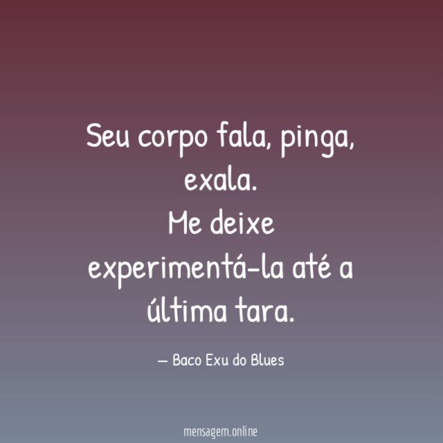 Seu corpo fala