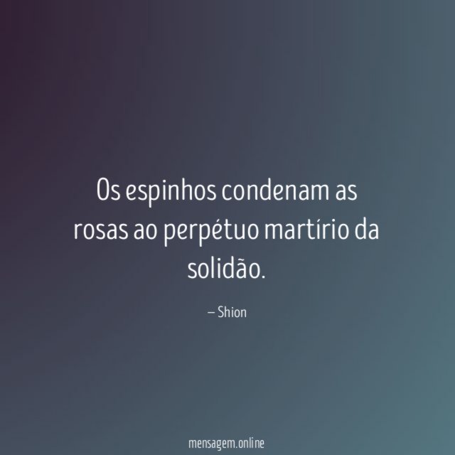 Os espinhos condenam as rosas ao perpétuo martírio