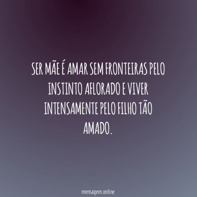 Ser mãe é amar sem fronteiras pelo instinto
