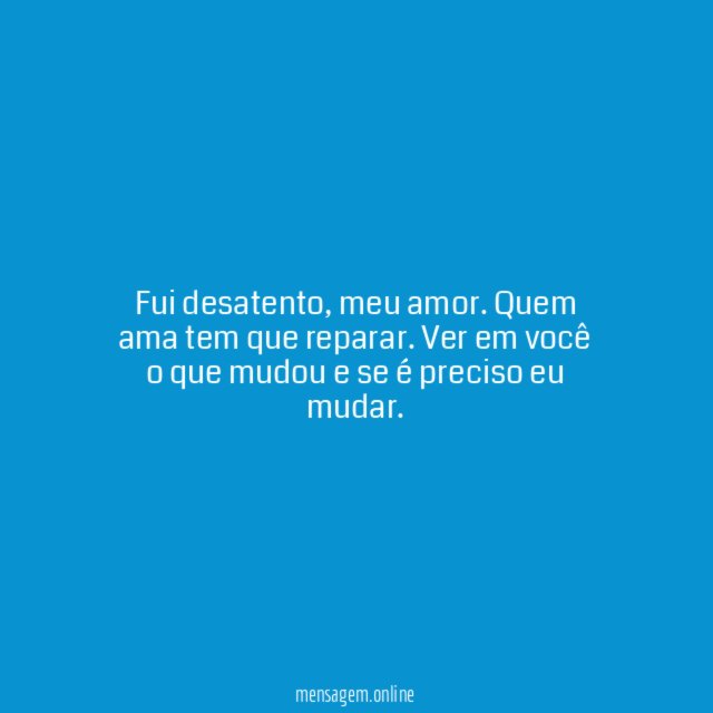 Fui desatento