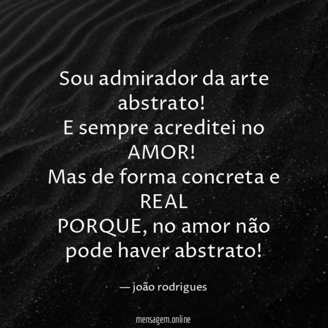Sou admirador da arte abstrato