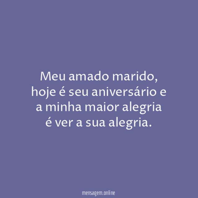 Meu amado marido