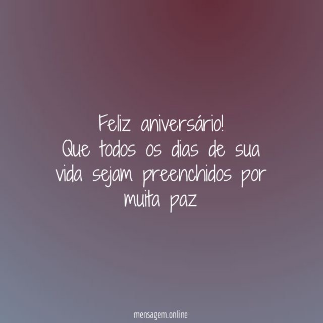 Feliz aniversário