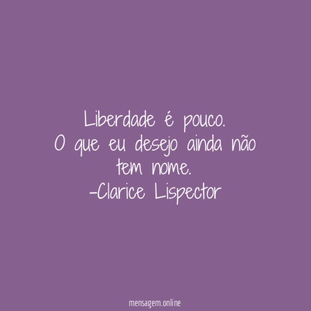 Liberdade é pouco
