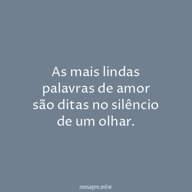 As mais lindas palavras de amor