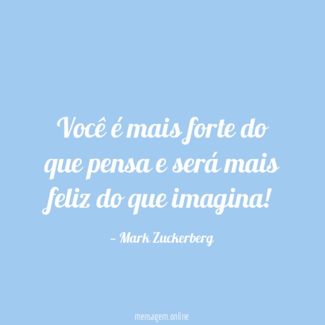 Você é mais forte do que pensa
