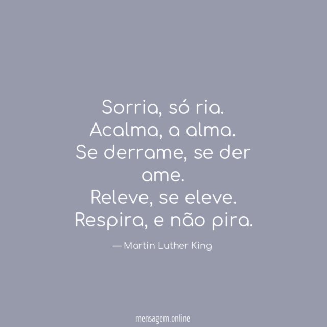 Sorria, só ria
