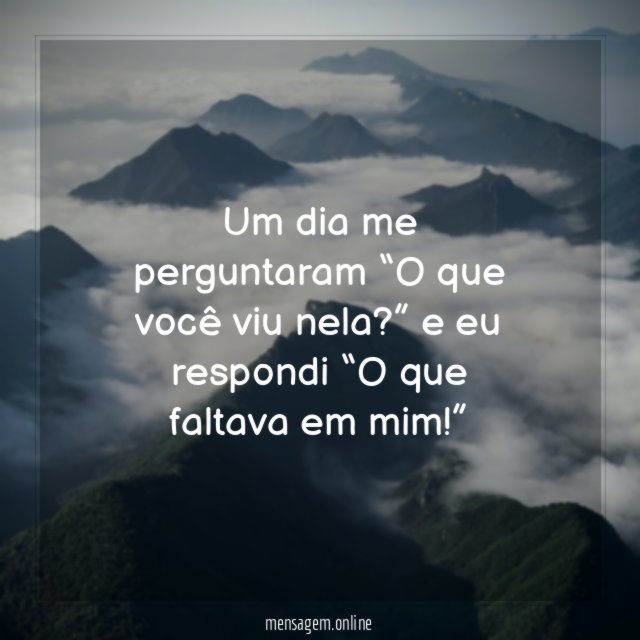 Um dia me perguntaram