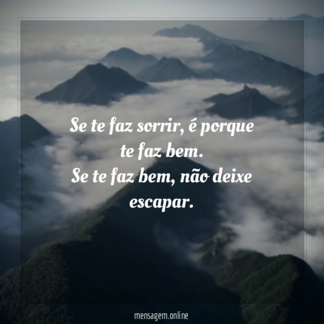 Se te faz sorrir