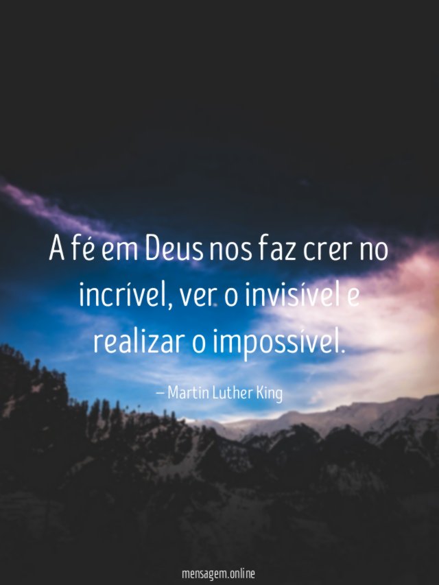 A fé em Deus nos faz crer no incrível