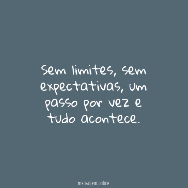 Um passo por vez