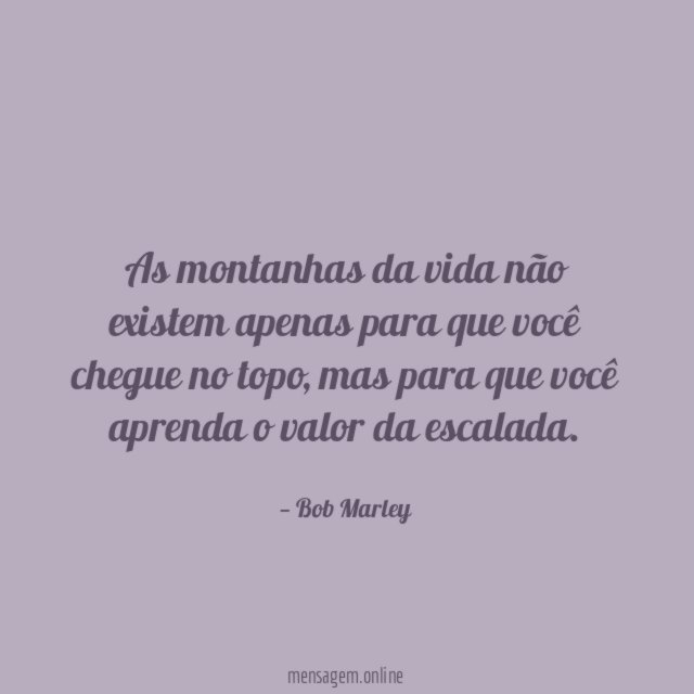 As montanhas da vida
