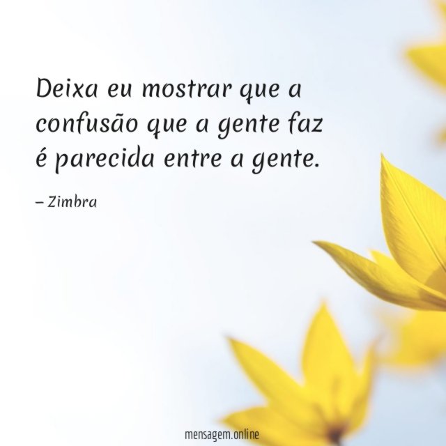 Deixa eu mostrar que a confusão