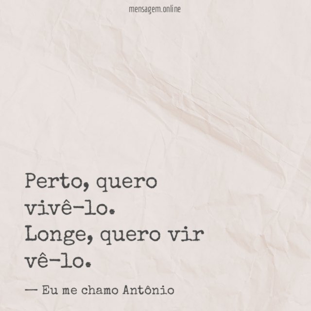 Quero vir vê-lo