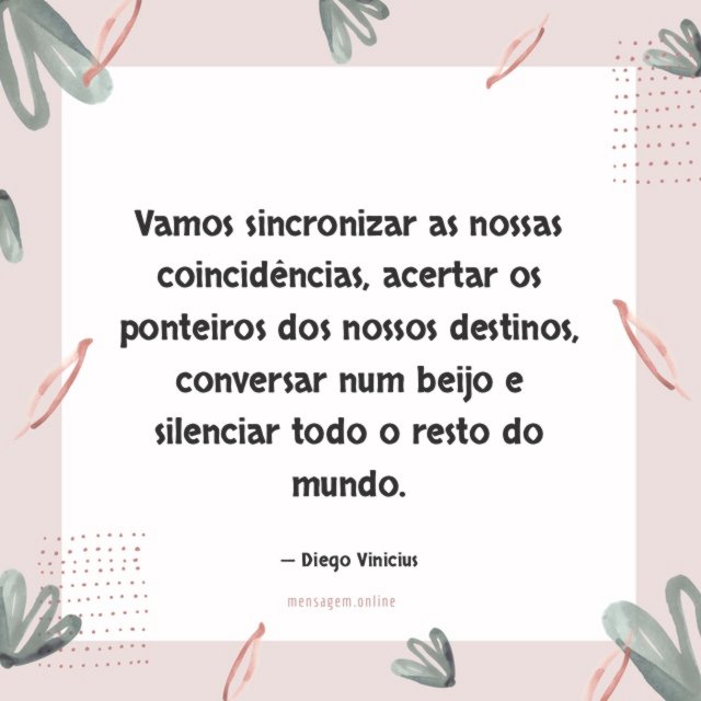Vamos sincronizar as nossas coincidências