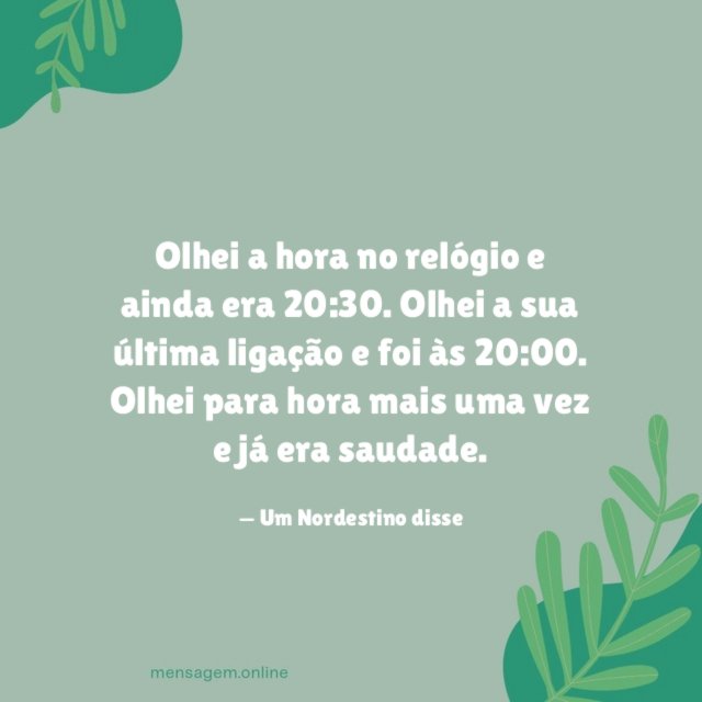 Olhei para hora mais uma vez