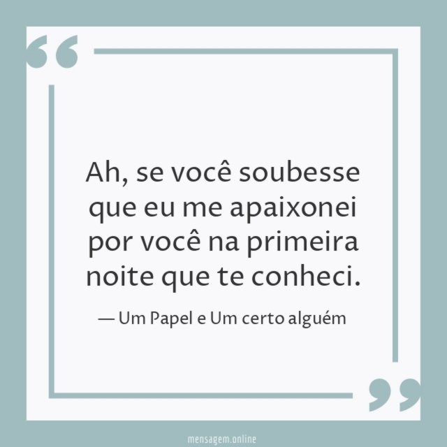 Na primeira noite que te conheci
