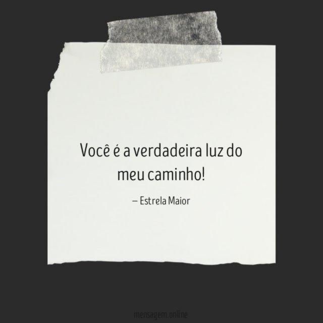 Você é a verdadeira luz
