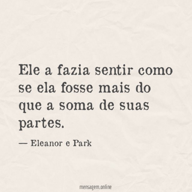 A soma de suas partes