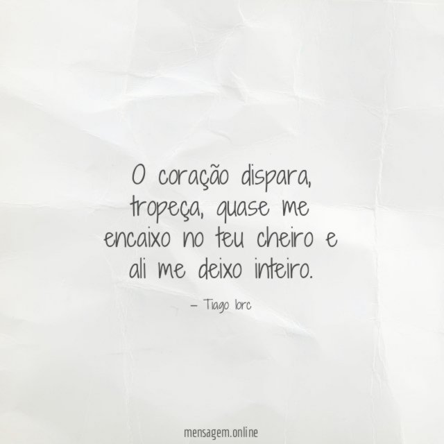 O coração dispara