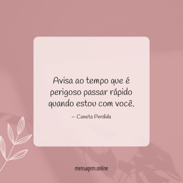 Avisa ao tempo que é perigoso