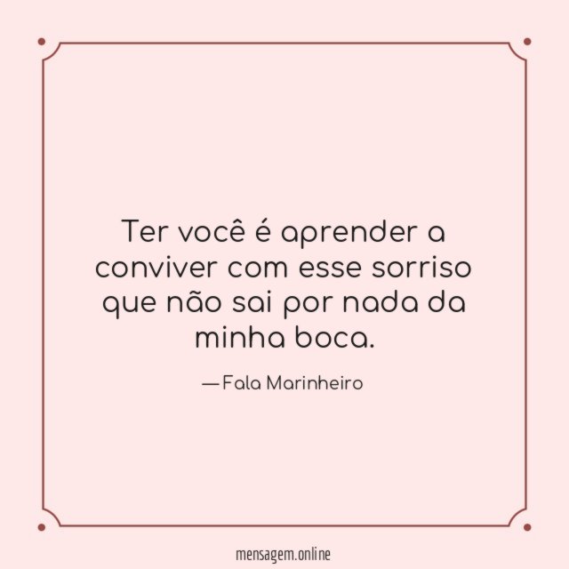 Ter você é aprender a conviver