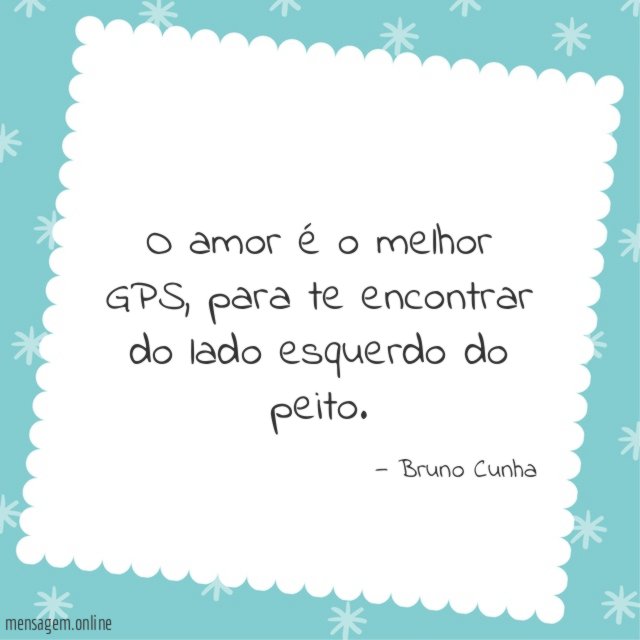 O amor é o melhor GPS