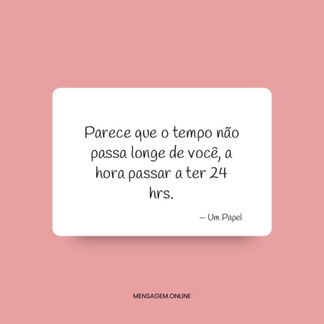 Parece que o tempo não passa