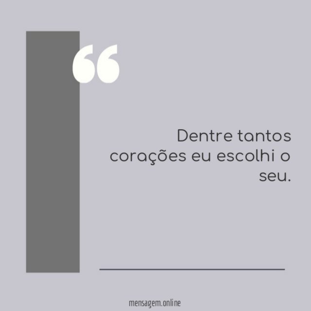 Dentre tantos corações