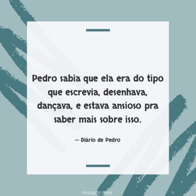 Ela era do tipo que escrevia