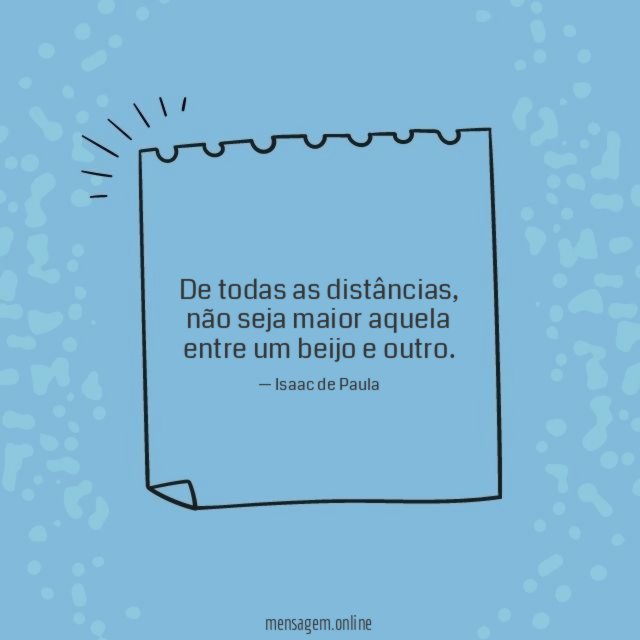 De todas as distâncias