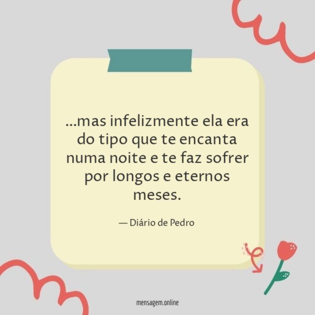 Por longos e eternos meses