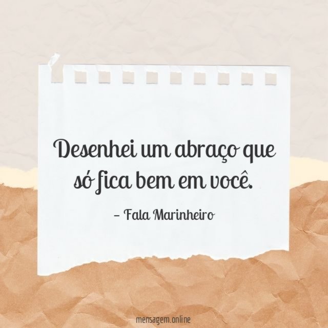 Desenhei um abraço