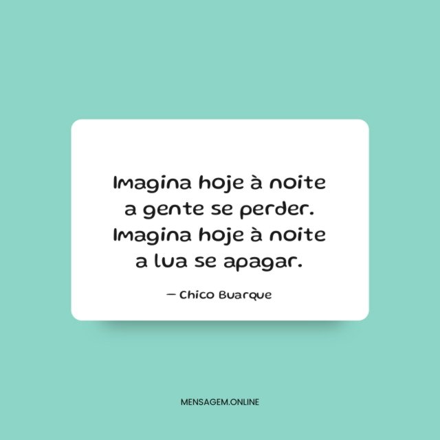 Imagina hoje à noite