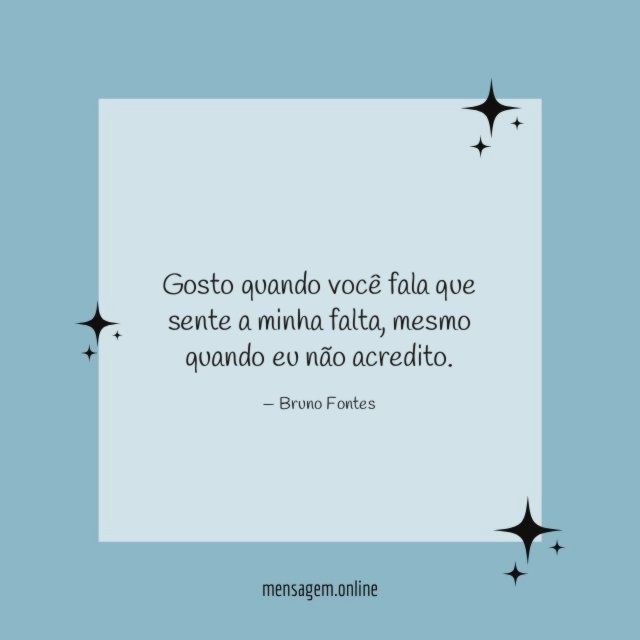 Gosto quando você fala