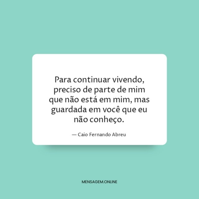 Para continuar vivendo