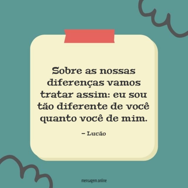 Sobre as nossas diferenças