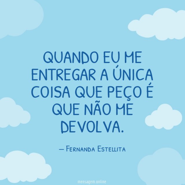 Quando eu me entregar