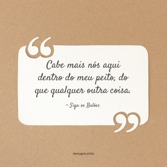 Cabe mais nós aqui