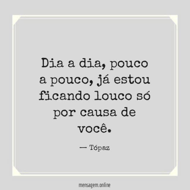 Louco só por causa de você