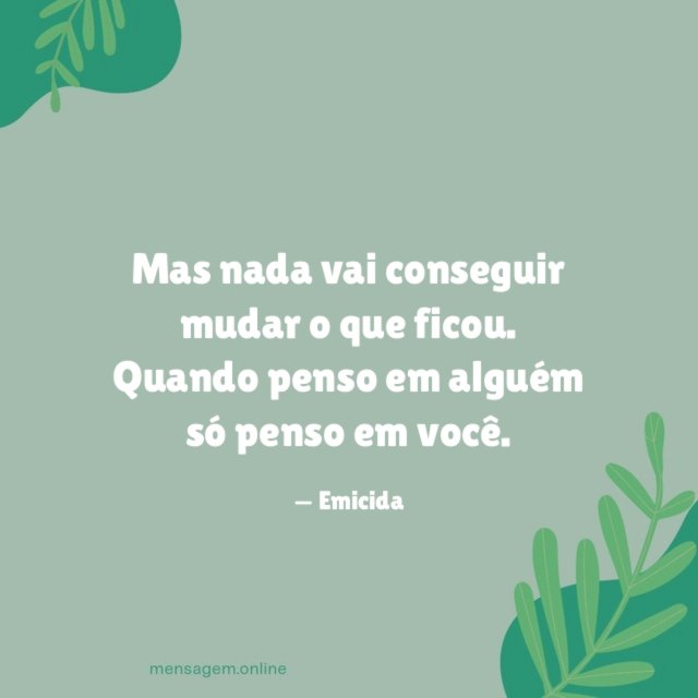Mas nada vai conseguir