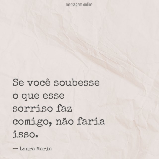 Se você soubesse o que esse