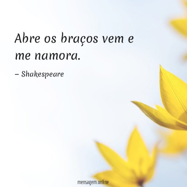 Abre os braços vem e