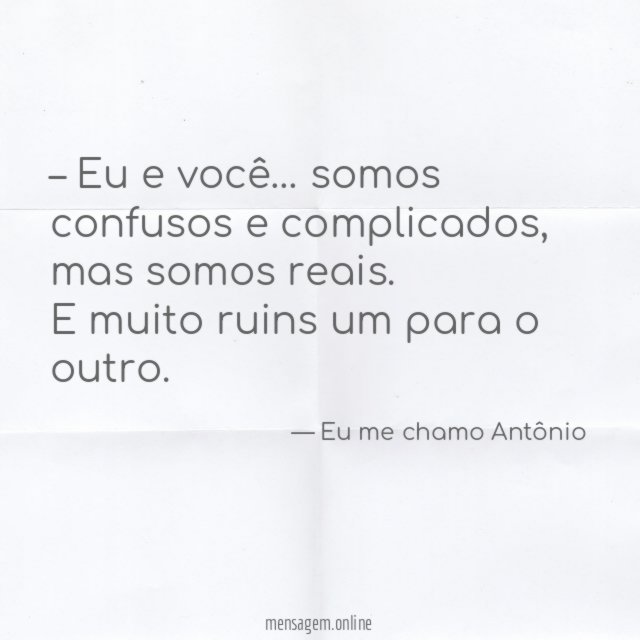 Você na minha vida