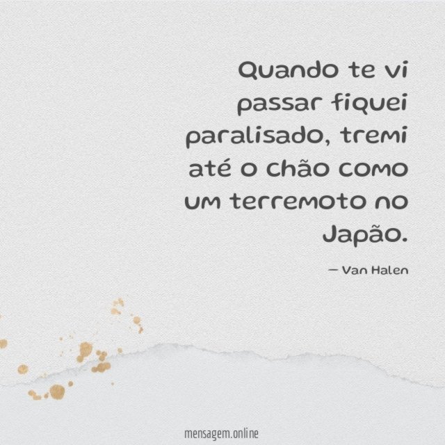 Quando te vi passar fiquei