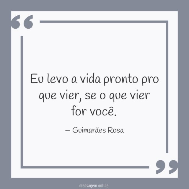 Eu levo a vida pronto pro