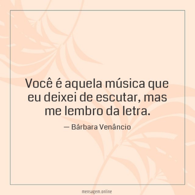 Você é aquela música